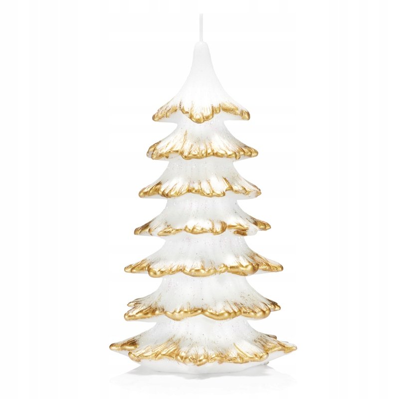 Świeca CHOINKA 20 cm kolor ZŁOTY