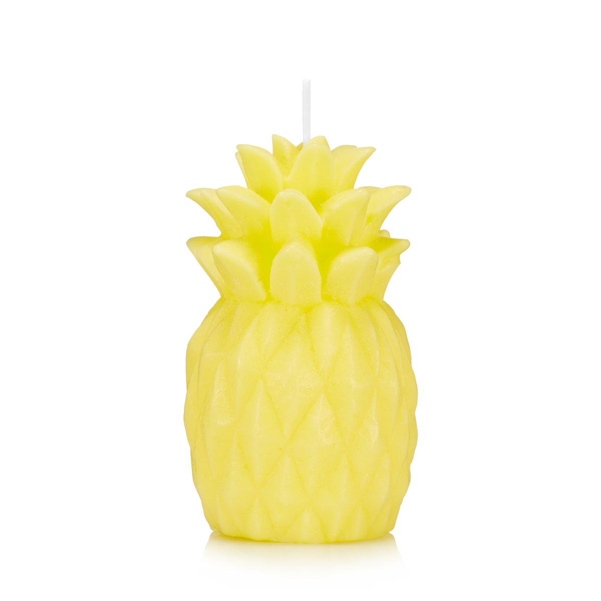 Świeca dekoracyjna ANANAS 12 cm kolor ŻÓŁTY