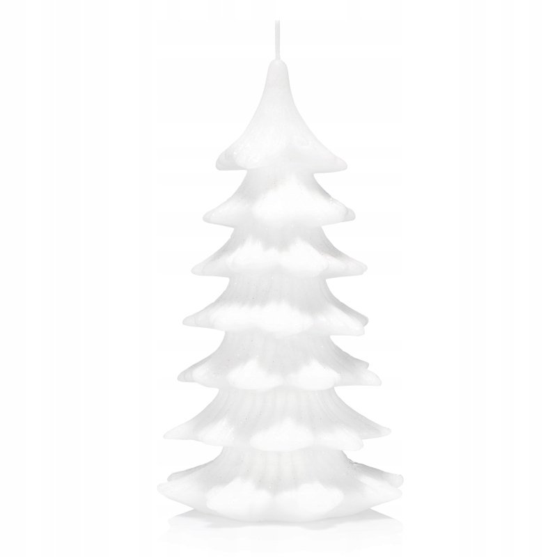 Świeca CHOINKA 20 cm kolor BIAŁY