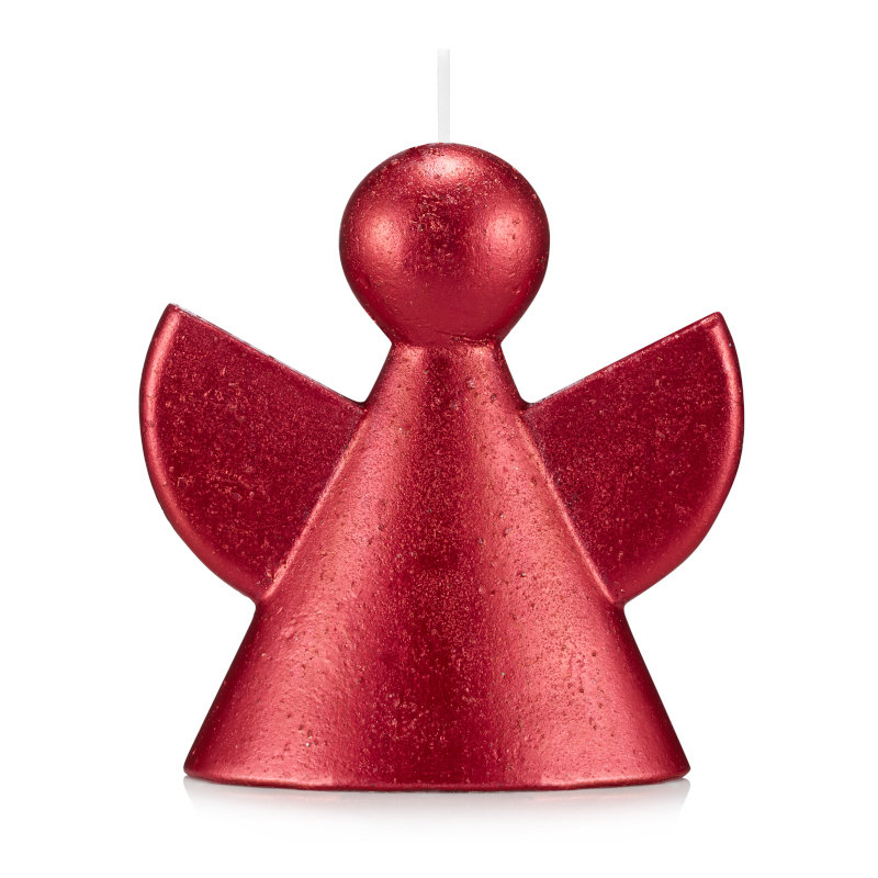 Świeca ANIOŁ ART kolor CZERWONY