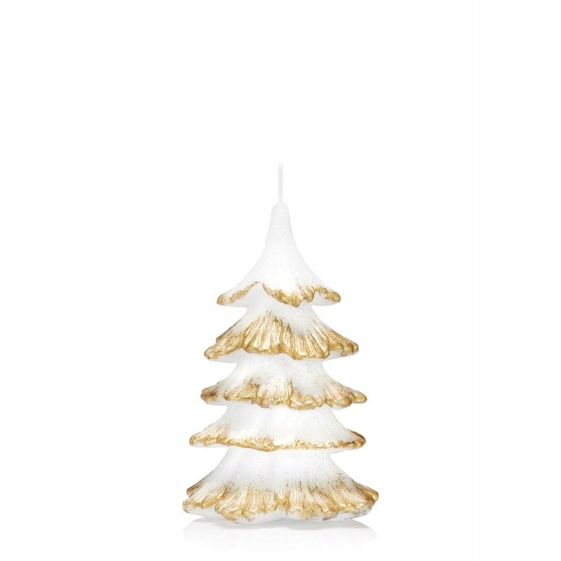 Świeca CHOINKA 15 cm kolor ZŁOTY