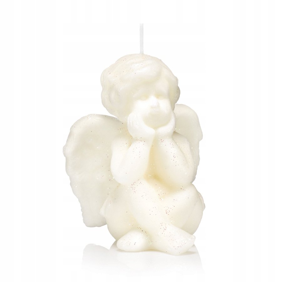 Świeca ANIOŁ 12 cm kolor ECRU