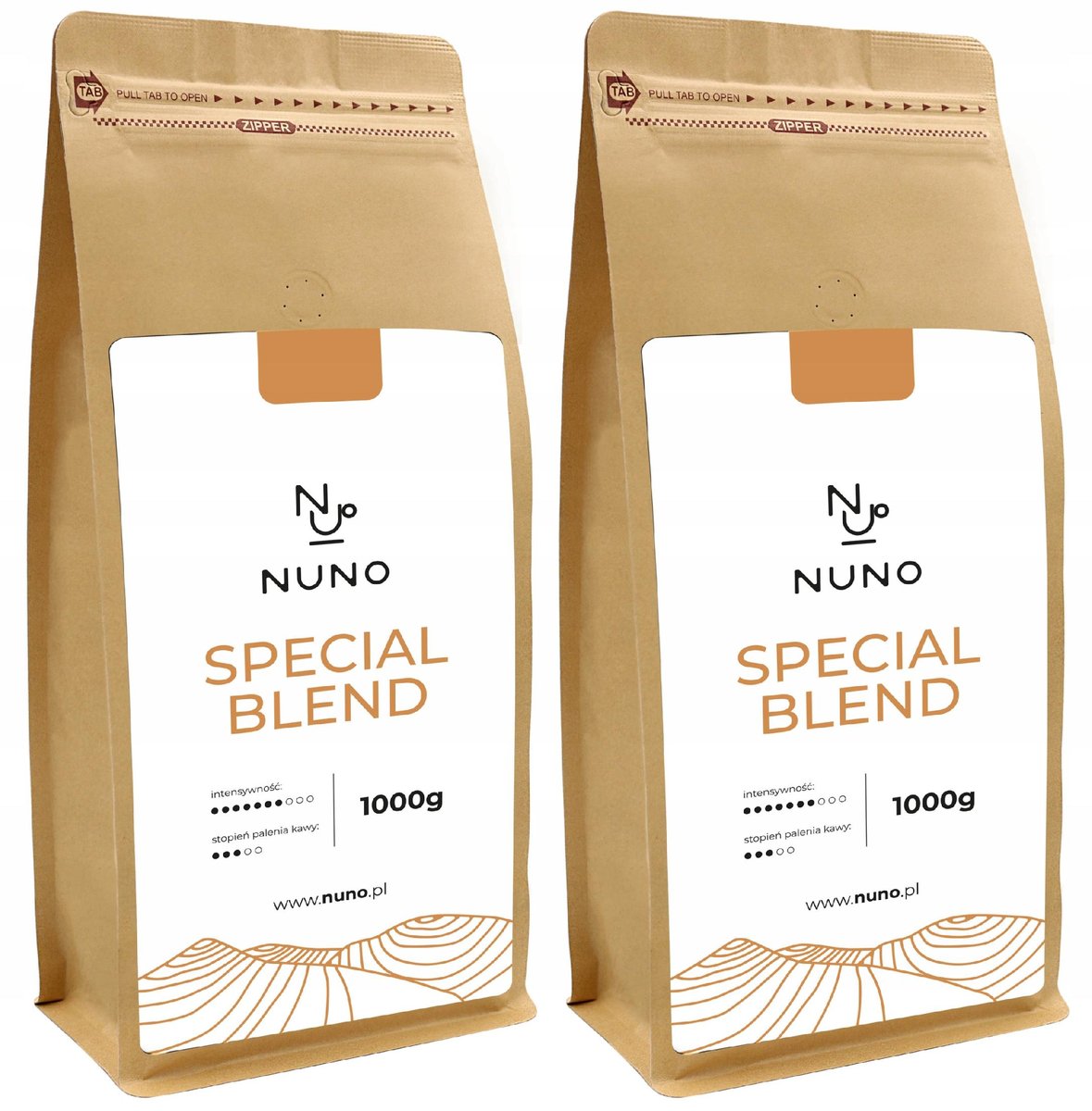 Kawa ziarnista NUNO Special Blend 2kg ŚWIEŻA 72H
