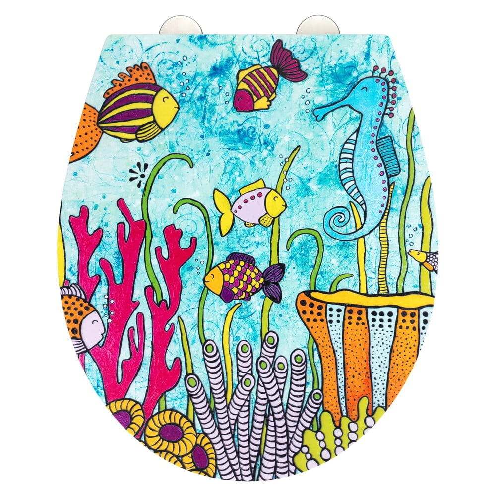 Deska sedesowa wolnoopadająca 37 x 44,5 cm Rollin'Art Ocean Life – Wenko