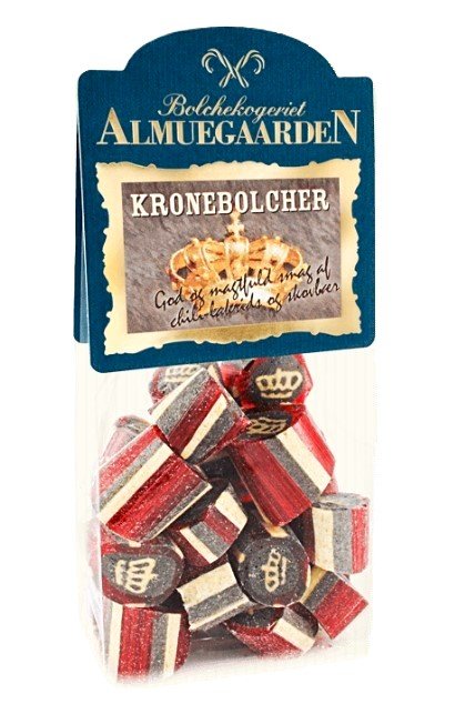 Bolchekogeriet Almuegaarden Krone Bolcher Smak lukrecji chili i dzikich jagód 110g
