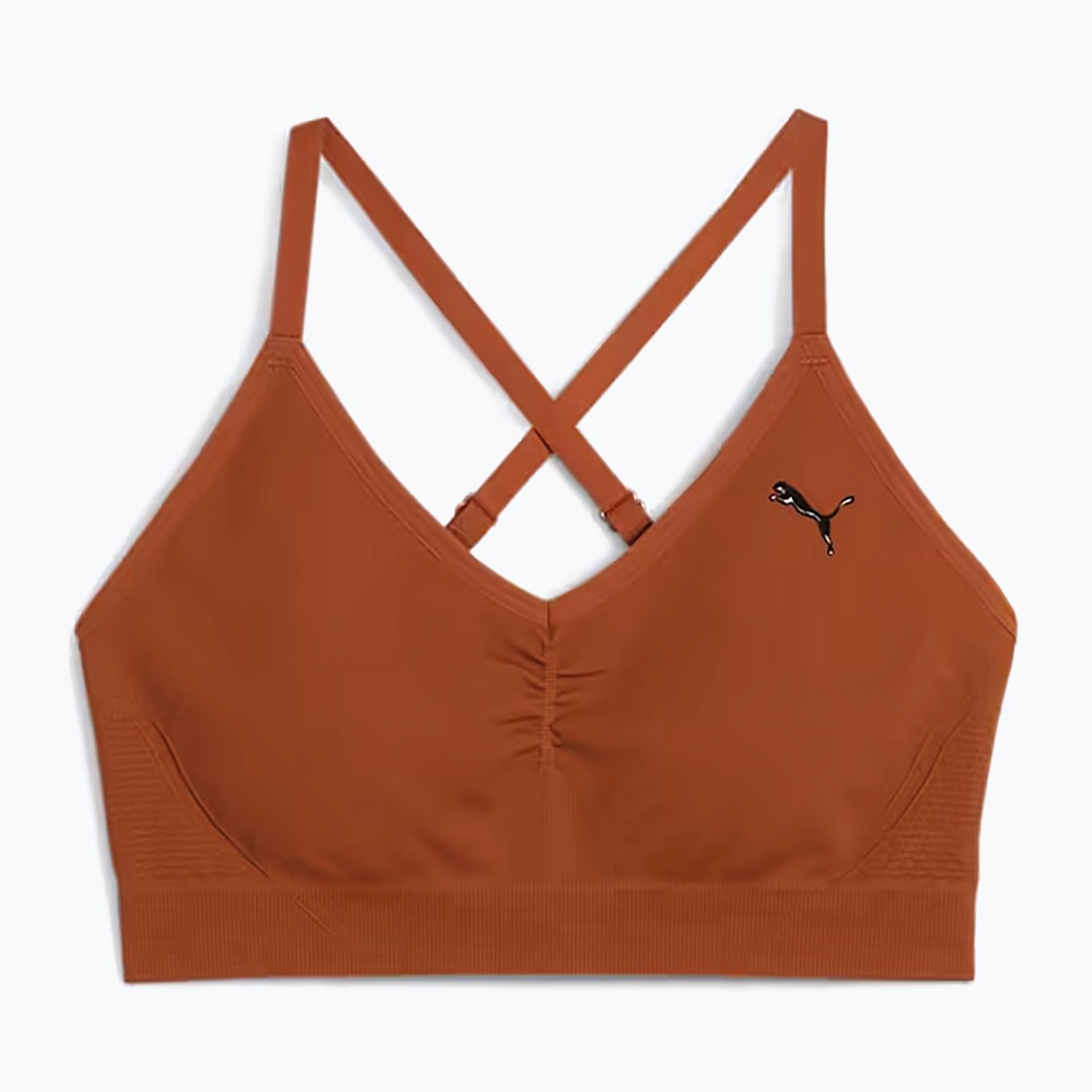Biustonosz fitness PUMA Move Shapeluxe Seamless teak