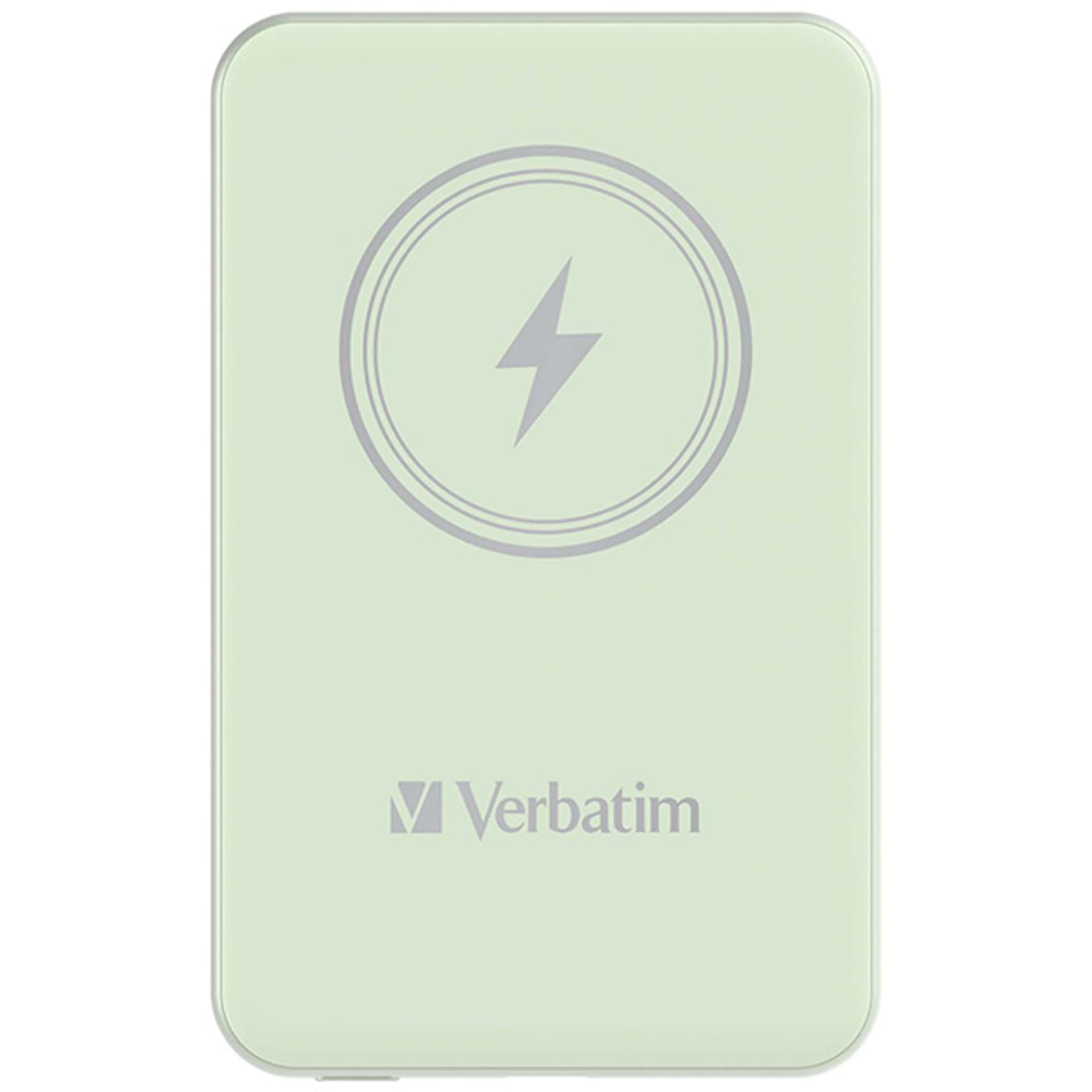 Verbatim Charge 'n' Go Magnetic Wireless Power Bank 5000mAh zielony - darmowy odbiór w 22 miastach i bezpłatny zwrot Paczkomatem aż do 15 dni