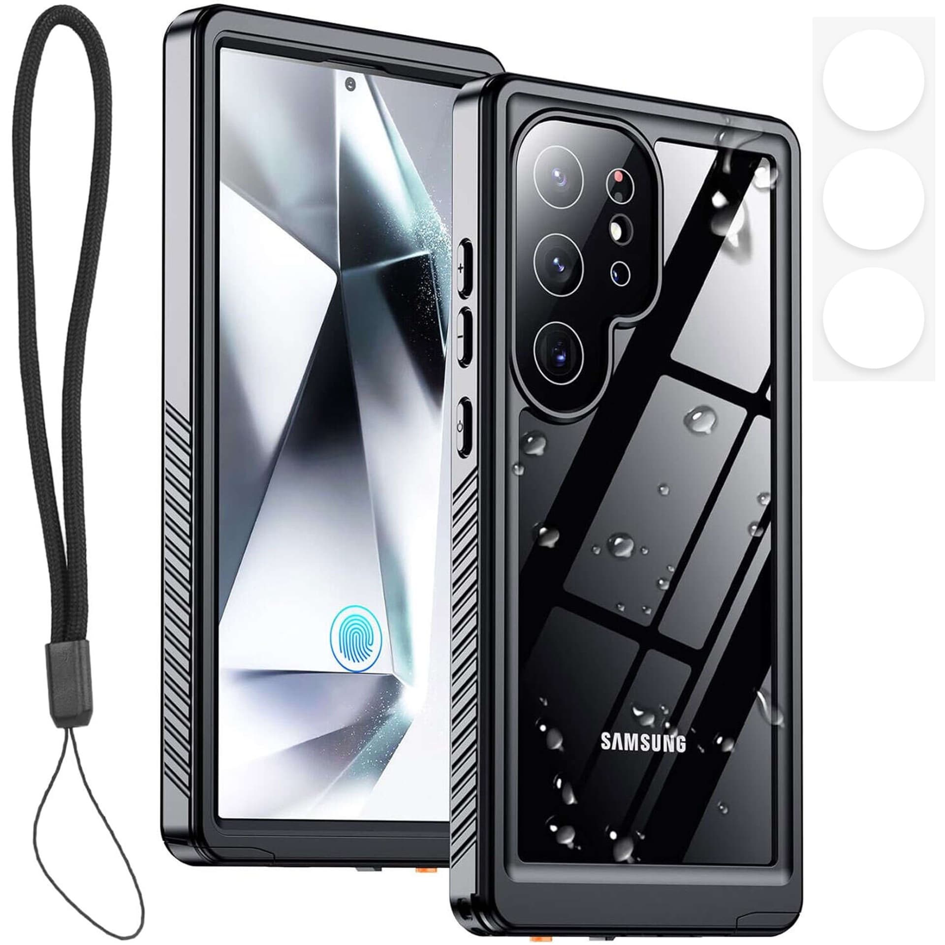 Etui do Samsung Galaxy S24 Ultra Pancerne wodoodporne IP68 360 Armor Case do Mag Safe Alogy czarne