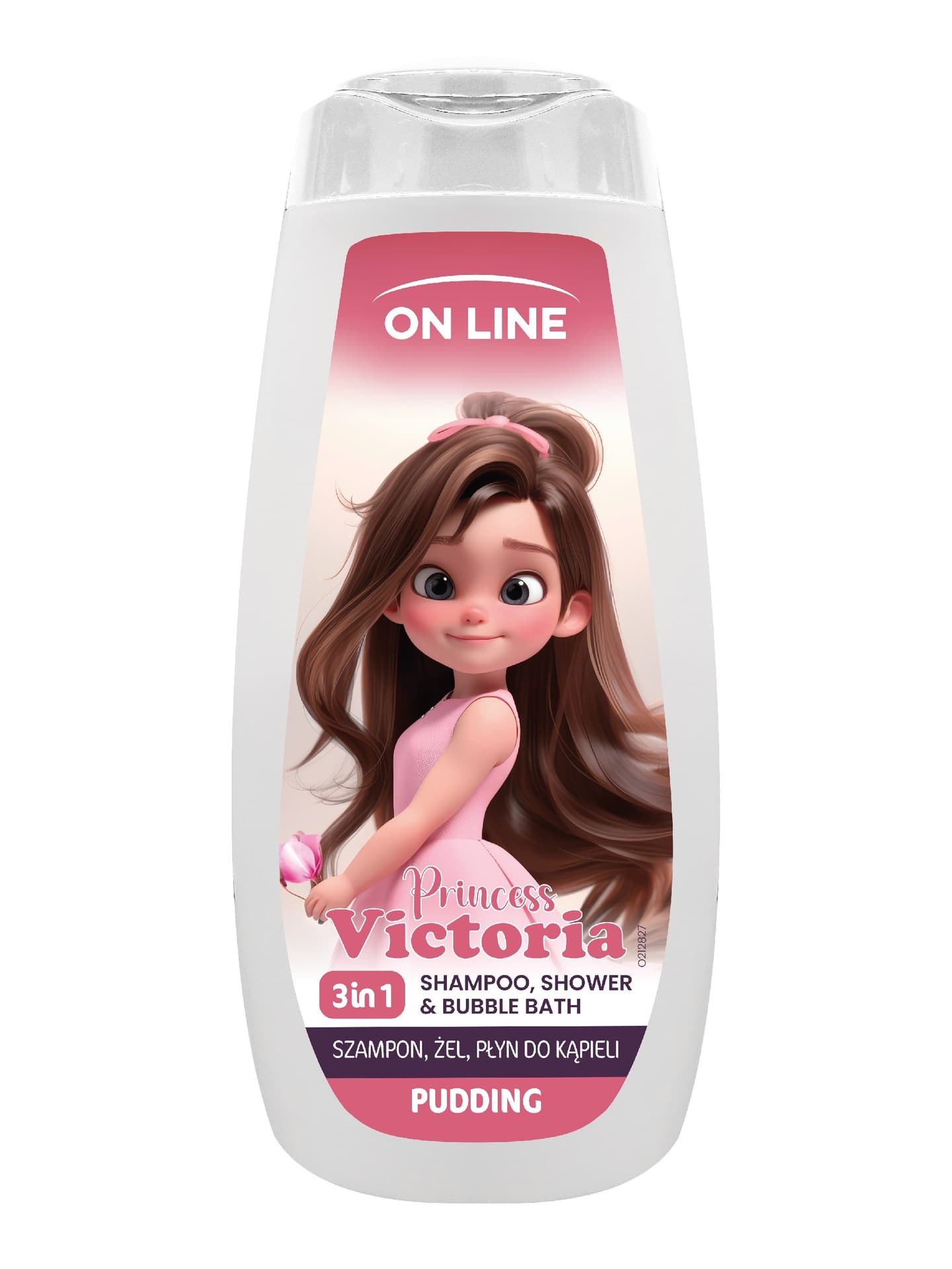 ON LINE KIDS Princess Victoria 3w1 Szampon, żel, płyn do kąpieli - Pudding 400 ml