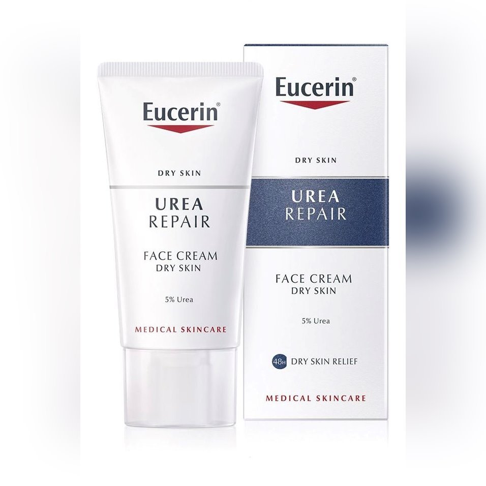 Eucerin, Urea Repair Dry, Krem do twarzy dla skóry suchej na noc, 50 ml