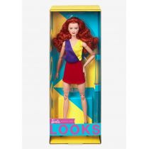 Barbie. Looks Lalka ruda kręcone włosy Mattel