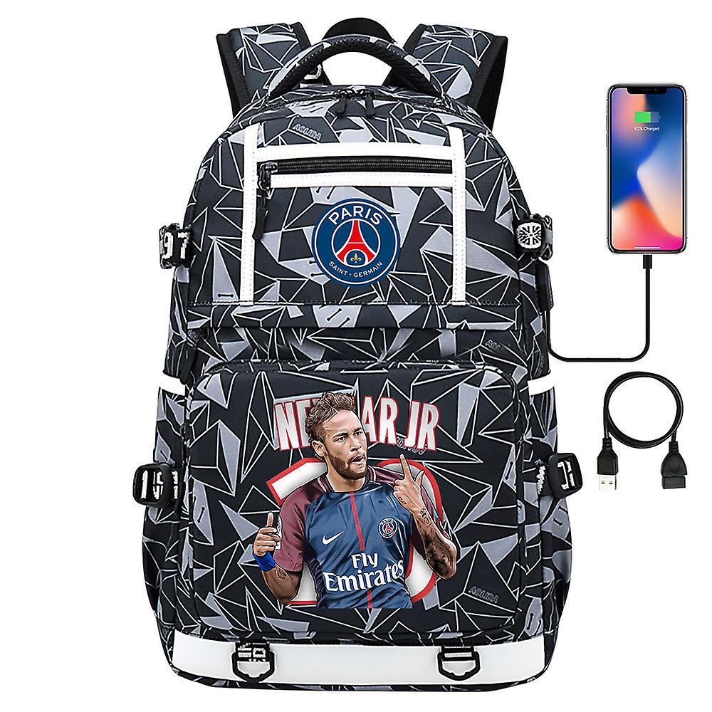 PARIS FC Neymar Plecak z nadrukiem Tornister szkolny dla młodzieży Torba na komputer Torba podróżna 11