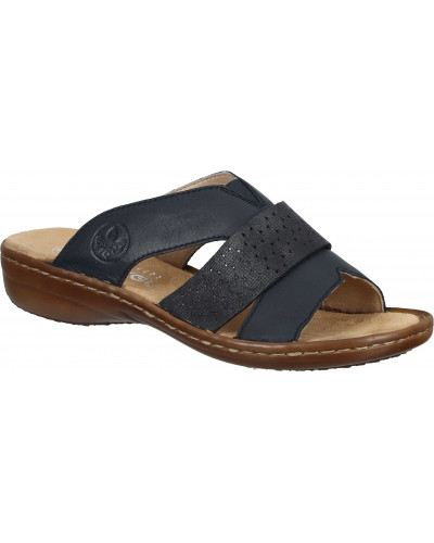 KLAPKI RIEKER - 900129-05 NIEBIESKIE - Rieker