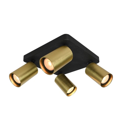 Nesto lampa sufitowa (spot) 4xGU10 czarna/mosiądz SPL-23436-4S-BK-BRSS