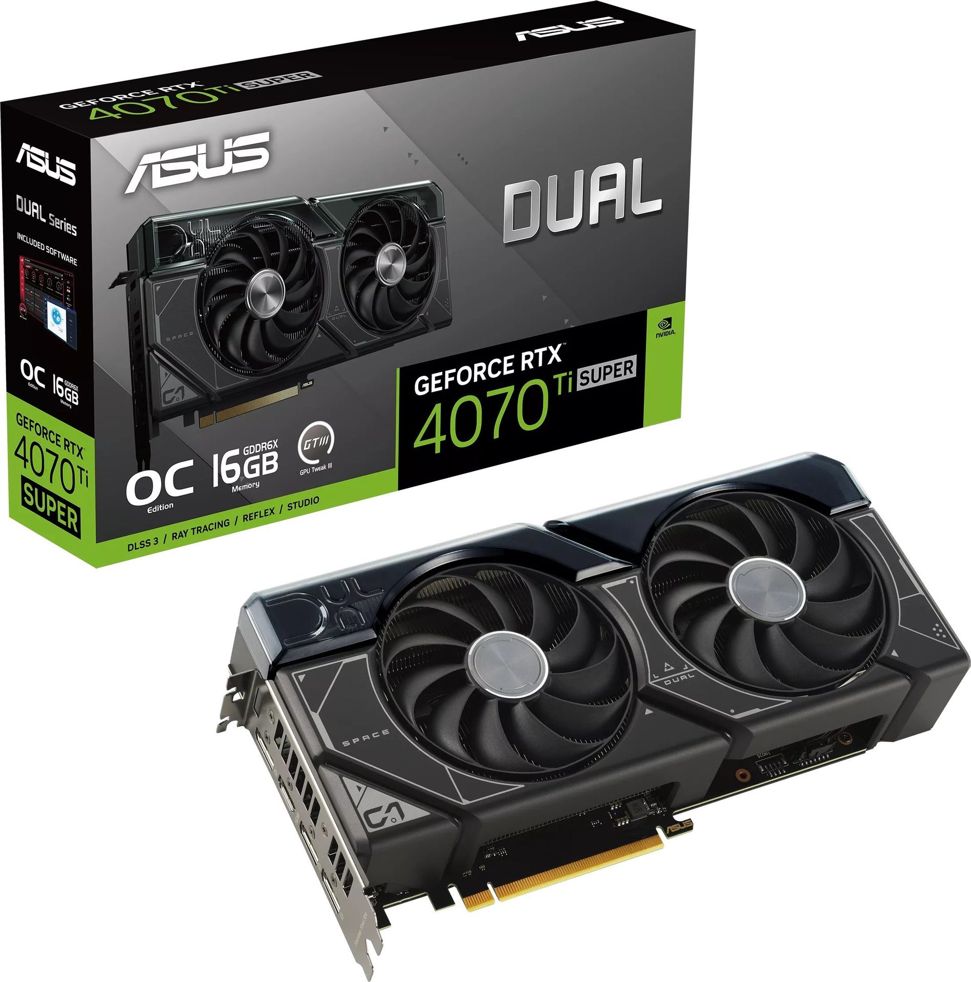 Asus Dual GeForce RTX 4070 Ti SUPER OC 16GB GDDR6X (DUAL-RTX4070TIS-O16G)