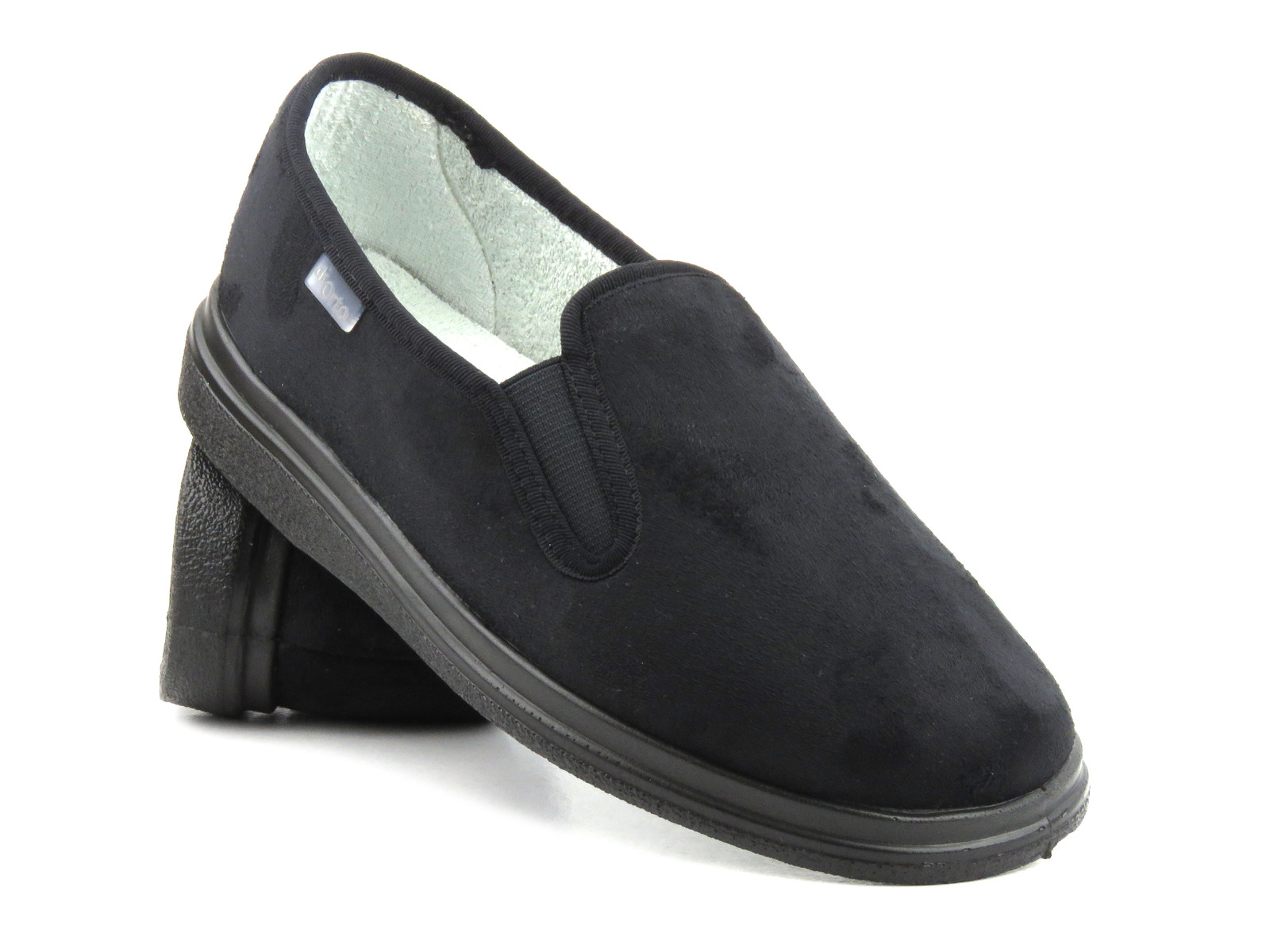Kapcie, buty męskie profilaktyczne, ortopedyczne- Befado dr Orto 991M002, czarne - Dr Orto