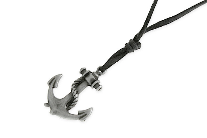 Wisior W Żeglarskim Stylu Stalowa Kotwica