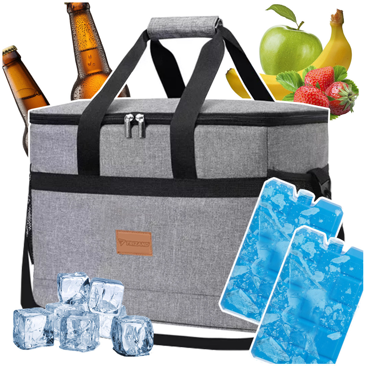 Torba Turystyczna Termiczna Piknikowa 20L + Akcesoria D199