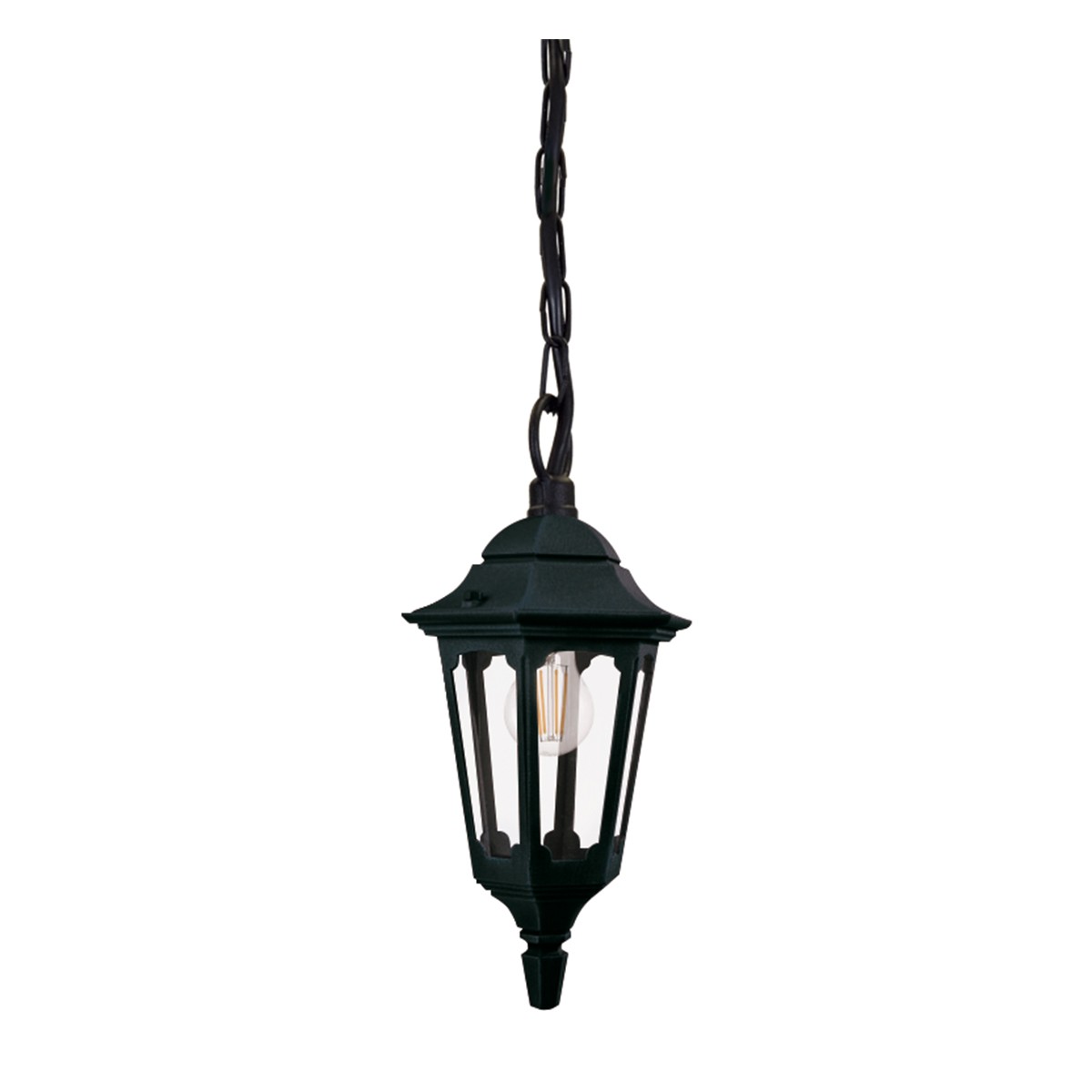 Parish Mini latarnia wisząca czarna PRM9-BLACK Elstead Lighting