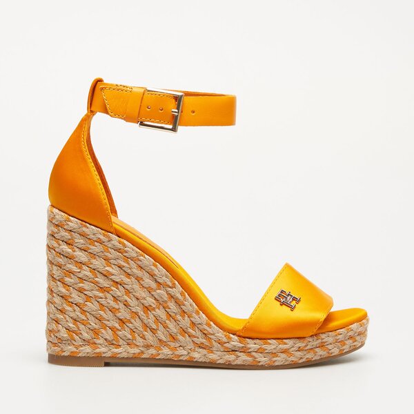 TOMMY HILFIGER COLORFUL HIGH WEDGE SATIN SANDAL - Tommy Hilfiger