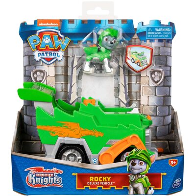 Samochód SPIN MASTER Psi Patrol Rocky Rescue Knights śmieciarka + figurka 6062181