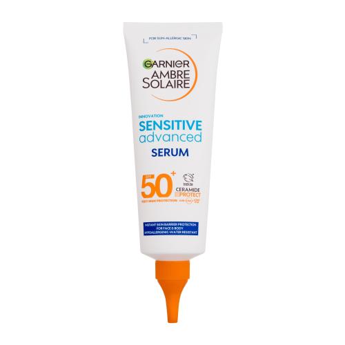 Garnier Ambre Solaire Sensitive Advanced Serum SPF50+ preparat do opalania ciała 125 ml Uszkodzone pudełko unisex