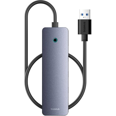 Hub BASEUS UltraJoy Lite 4w1 0.5 m USB 3.2 Gen. 1, Pasywny Szary B0005280B811-01
