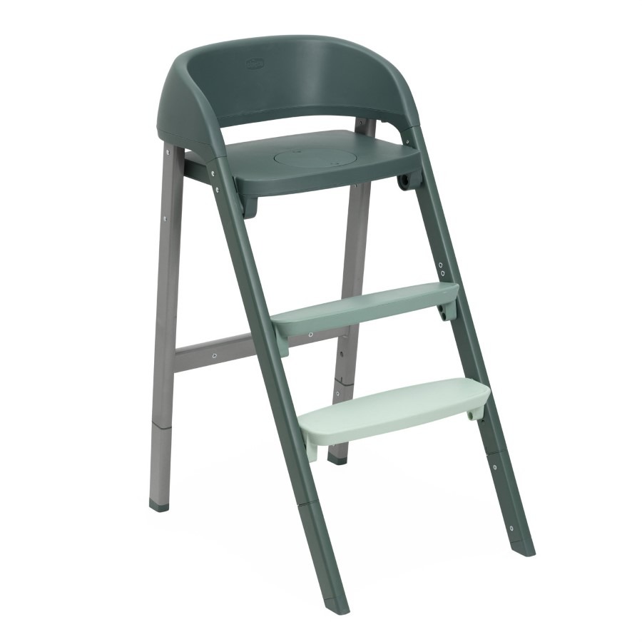 Chicco, Crescendo Up, ewolucyjne krzesełko do karmienia, imperial green