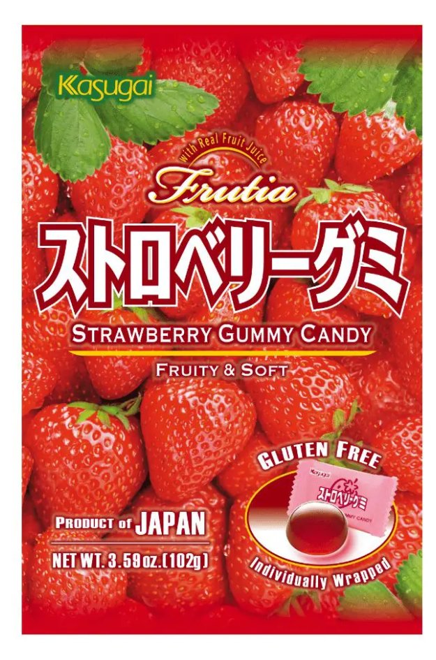 Żelki Kasugai Strawberry Gummy