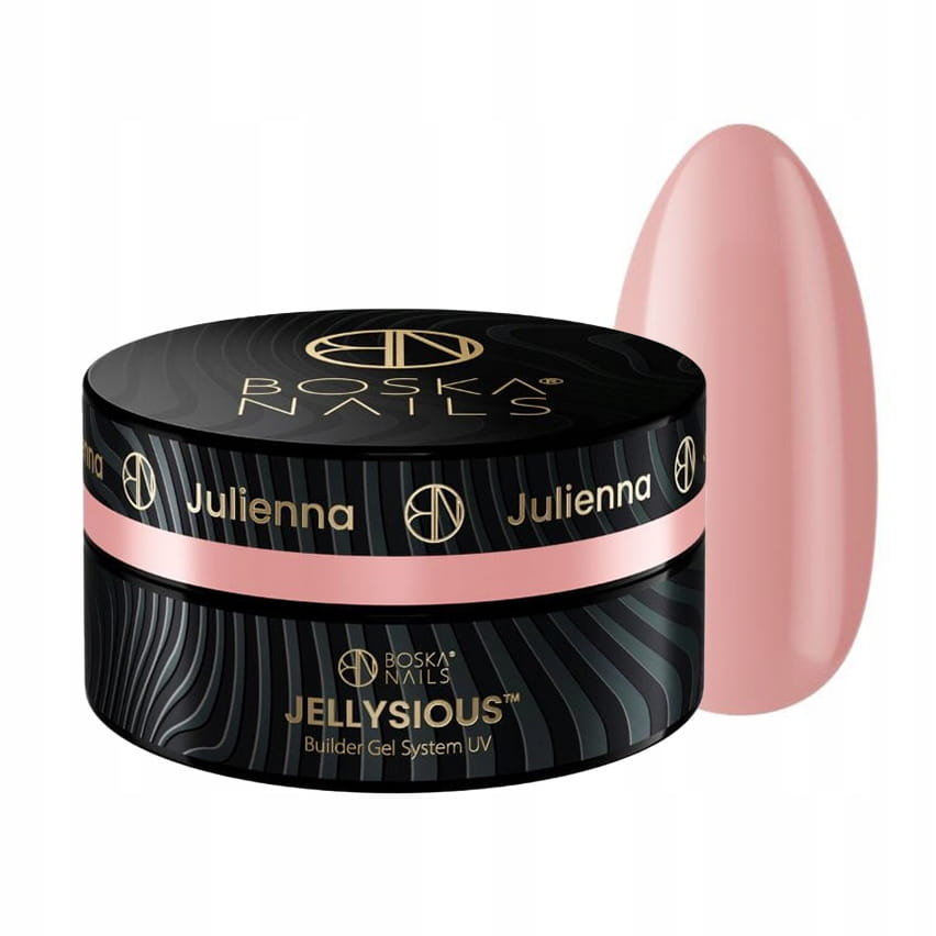 Boska Nails, Jellysious Julienna, Jasno brzoskwiniowy żel budujący do paznokci galaretka Builder Gel System UV, 50ml