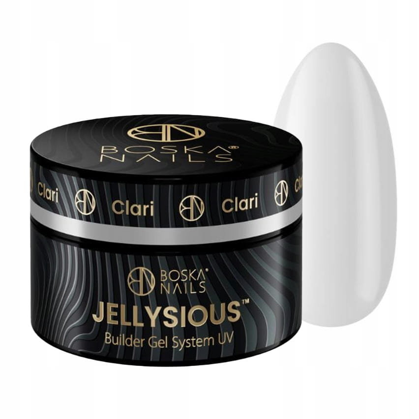 Boska Nails, Jellysious Clari, Przezroczysty żel budujący do paznokci galaretka Builder Gel System UV, 15ml