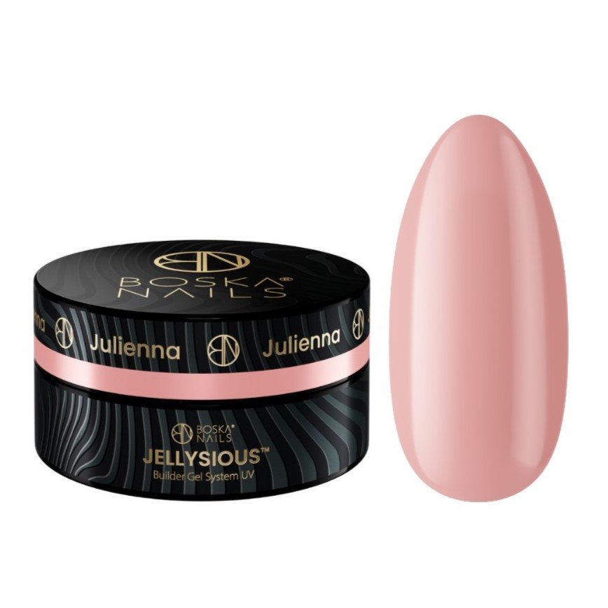 Boska Nails, Jellysious Julienna, Jasno brzoskwiniowy żel budujący do paznokci galaretka Builder Gel System UV, 30ml