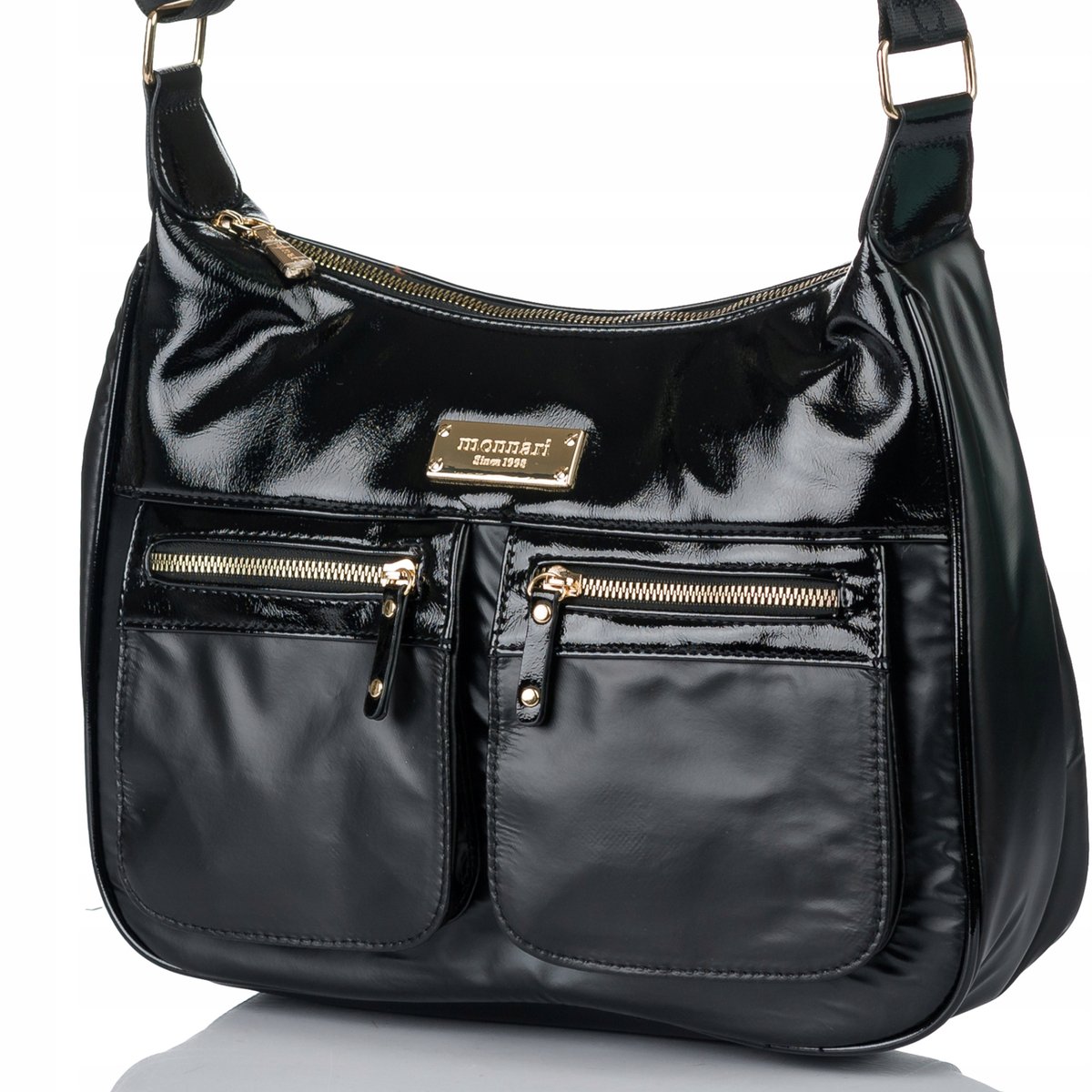 Monnari Torebka Kuferek Listonoszka Sportowy black