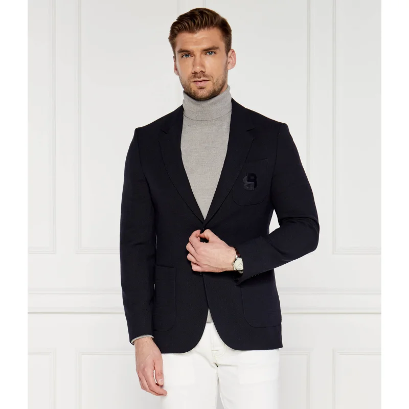 BOSS BLACK Marynarka | Regular Fit | z dodatkiem wełny