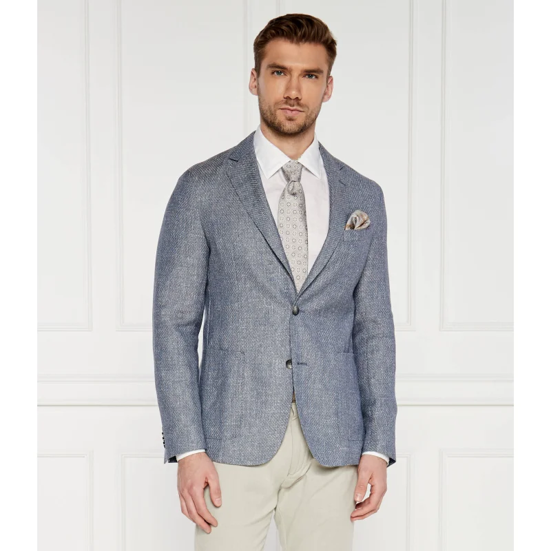BOSS BLACK Wełniana marynarka C-Hanry | Slim Fit | z dodatkiem lnu