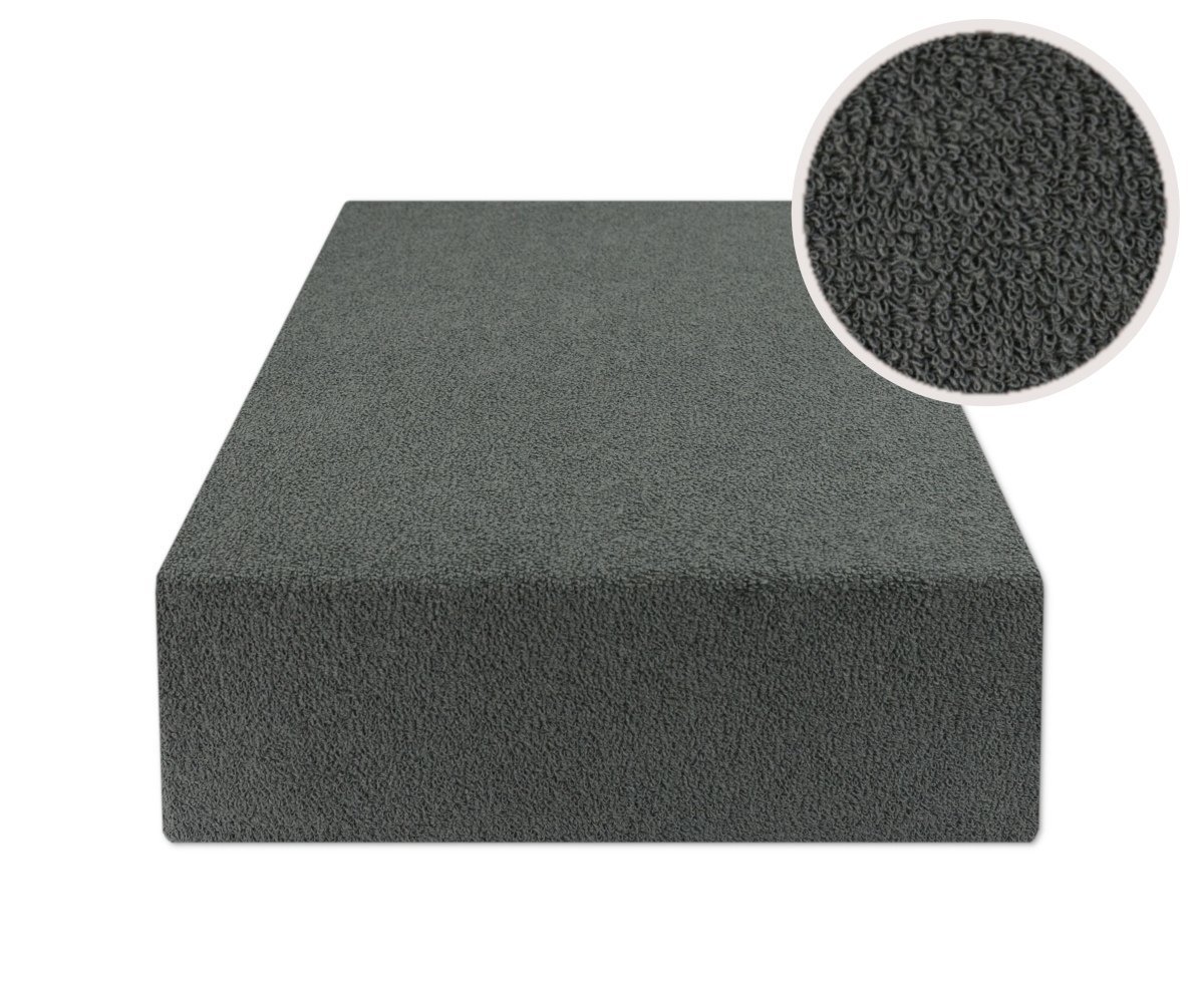 Prześcieradło Z Gumką 120X200 Frotte Grafitowe