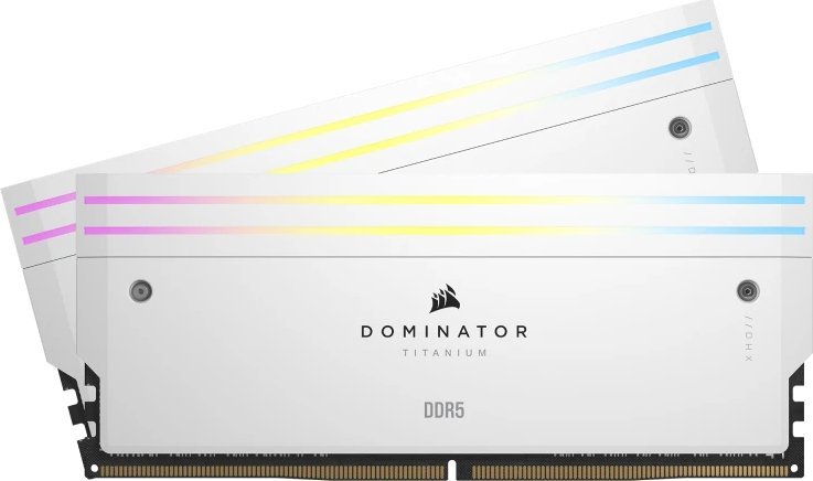 Pamięć Corsair Dominator Titanium RGB, DDR5, 32 GB, 6400MHz, CL32 CMP32GX5M2B6400C32W