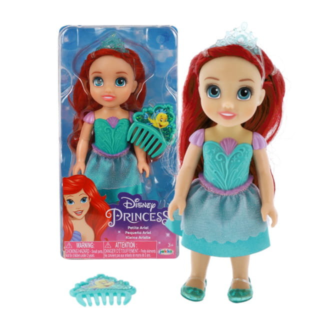 Disney Princess Mini Lalka Ariel Mała Syrenka Petite Księżniczka 16 cm