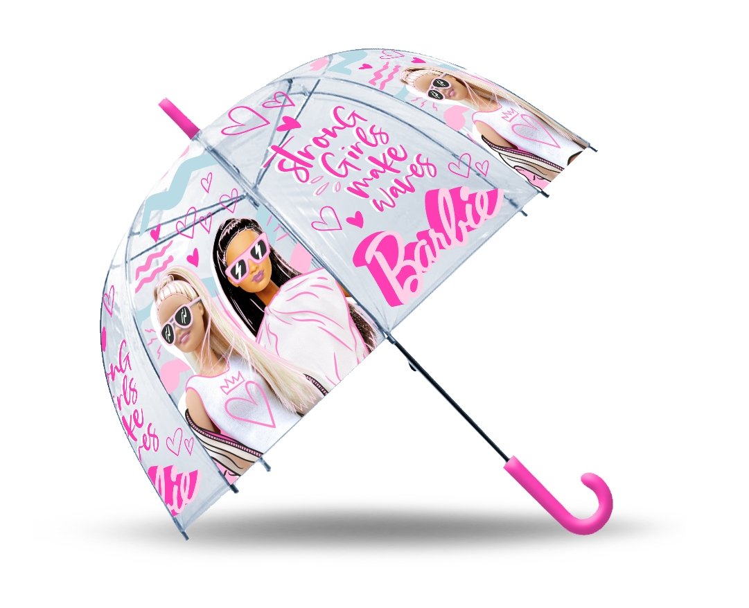 Kids Euroswan, Parasolka Barbie Przezroczysta 18Cali Bb00011