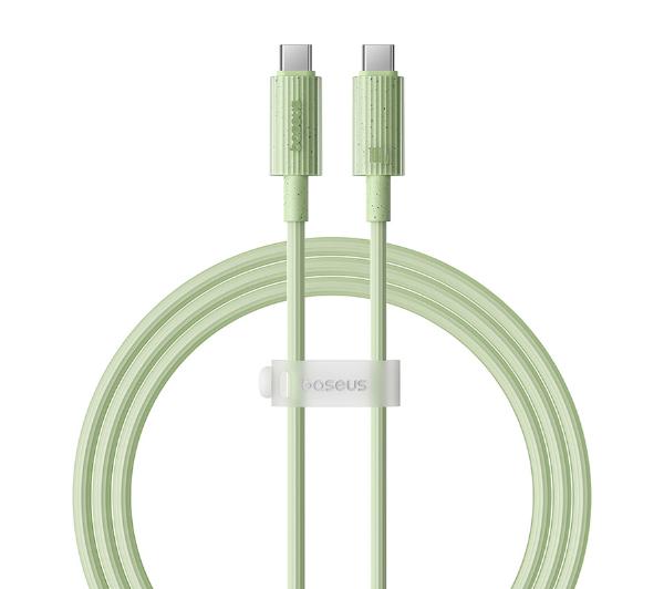 Baseus USB-C do USB-C Habitat Series 100W 1m Zielony