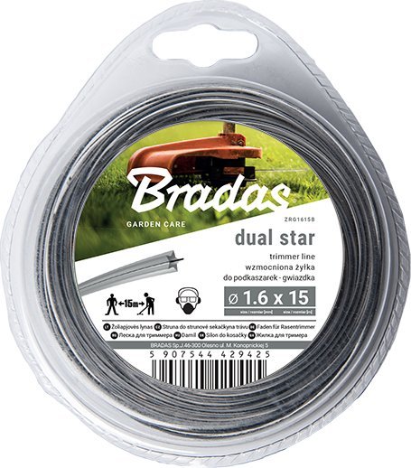 Bradas ŻYŁKA TNĄCA RIPPER DUAL 3,0*15m/GWIAZDKA/BLISTER