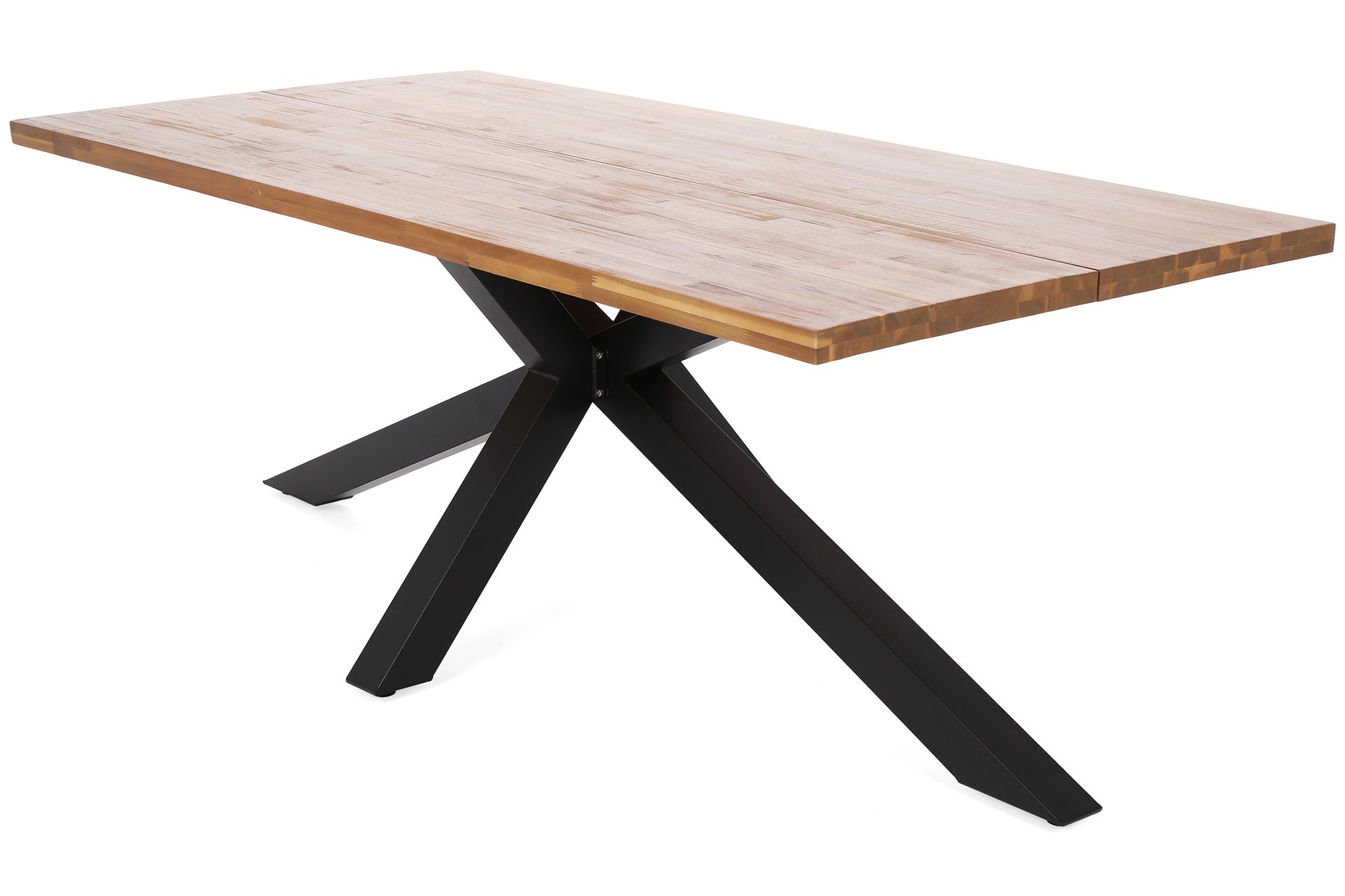 Stół ogrodowy z drewnianym blatem Oregon 200 cm Black / Teak