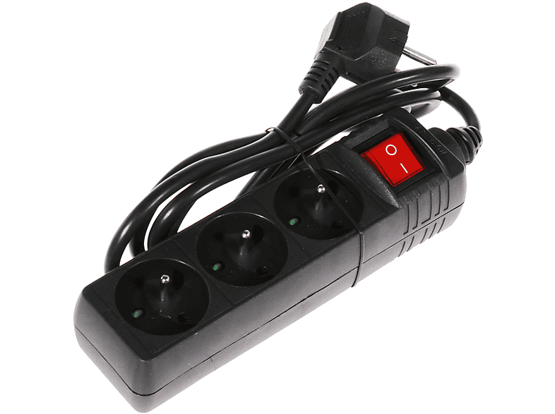 Listwa zasilająca HAMA Standard 3gn, 1,5m Czarny