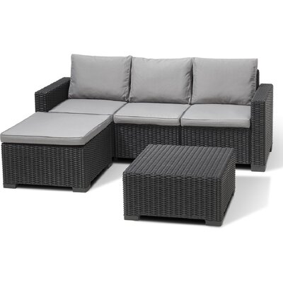 Zestaw mebli ogrodowych KETTLER California Chaise Longue 256622 Grafitowy