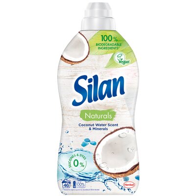 Silan Naturals Coconut Water Scent & Minerals Płyn do zmiękczania tkanin 1012 ml (46 prań)