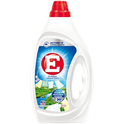 E Płynny środek do prania do białych i jasnych tkanin 1,485 l (33 prania)