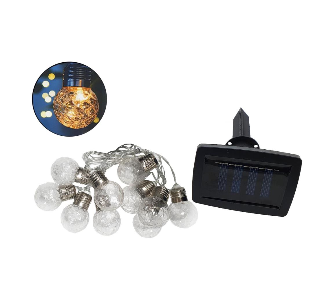 LED Zewnętrzny łańcuch solarny 10xLED/1,2V 2,2 m IP44