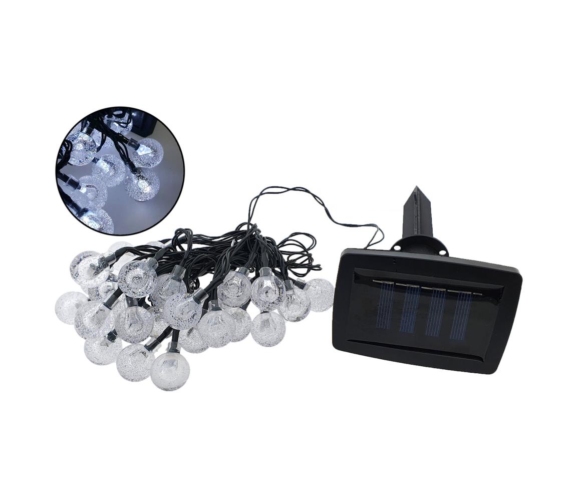 LED Zewnętrzny łańcuch solarny 30xLED/1,2V 6,5 m IP44