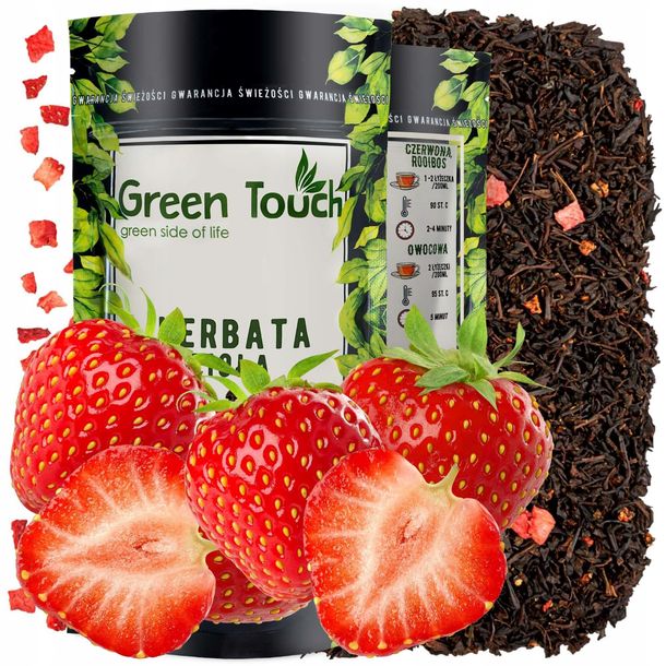 Herbata czarna Truskawkowe Love truskawkowa 50g
