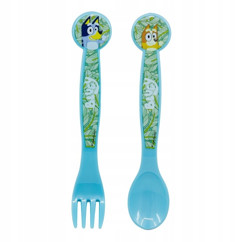 BINGO I BLUEY sztućce plastikowe BLUE łyżka widelec